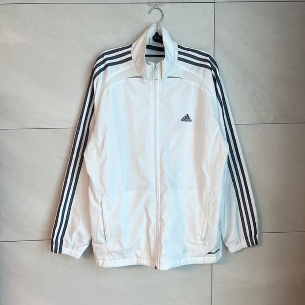 [XL] 아디다스 대장 바람막이 화이트/실버 라인 