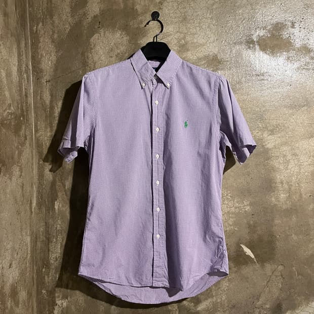 폴로랄프로렌 반팔 체크셔츠