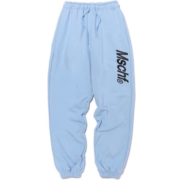 미스치프 빅로고 조거 스웨트팬츠 스카이블루