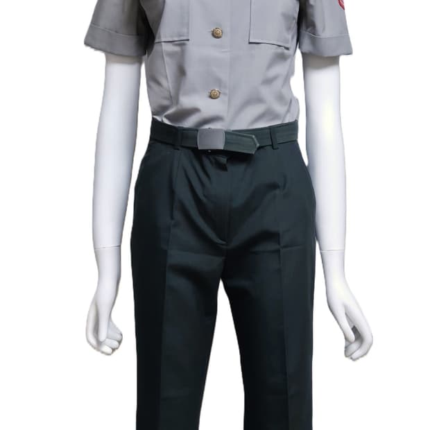 육군 구형 부사관학교 여군용 하계 정복 전투복 반팔 셔츠 셋트 (M)