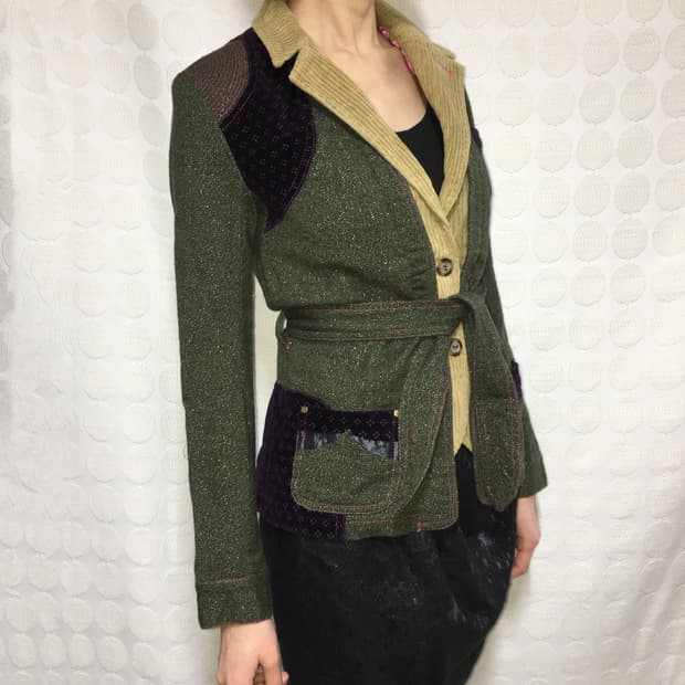 쿠스토 바르셀로나 브리티시 무드 코듀로이 테일러드 재킷