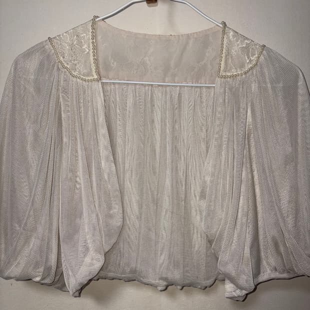 빈티지 쉬폰 시스루 가디건