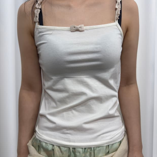 ribbon point sleeveless