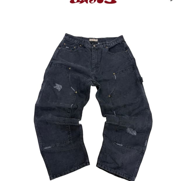 [3] 아오이로 TRSC VTG 더블니 팬츠 올드 네이비