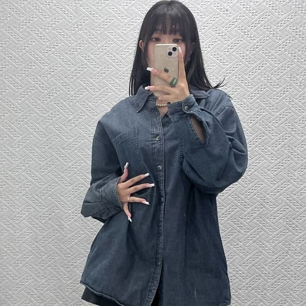 랭글러 빈티지 컨트리 레트로 누빔 데님 셔츠 자켓 110 C13701