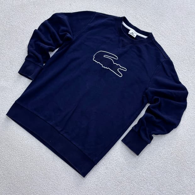 4 라코스테 빅로고 맨투맨 티셔츠 0325E