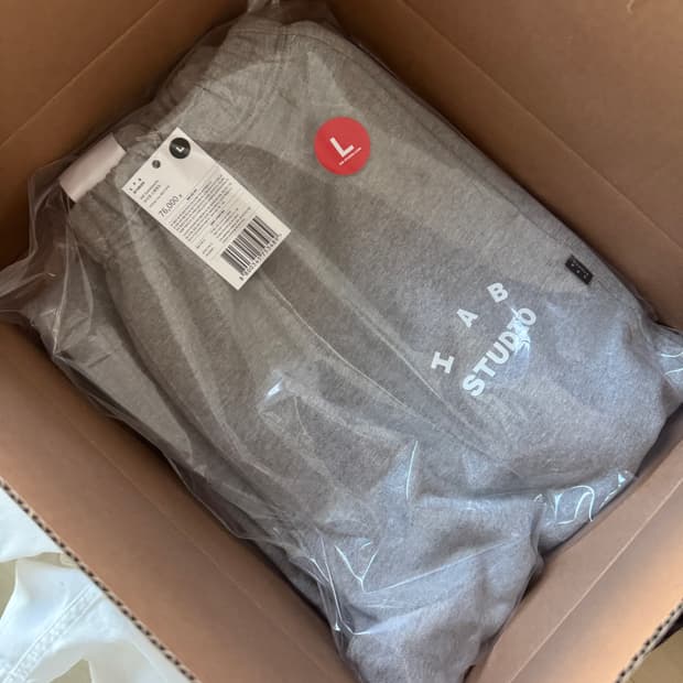 [L] 26ss 아이앱 스튜디오 스웻팬츠 멜란지 그레이 새상품