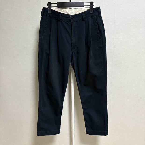 오어슬로우 투턱 8부 벌룬 치노팬츠 / 네이비, 2