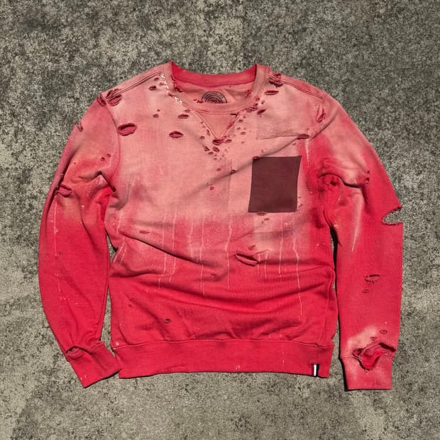 Vintage distressed faded sweat shirts