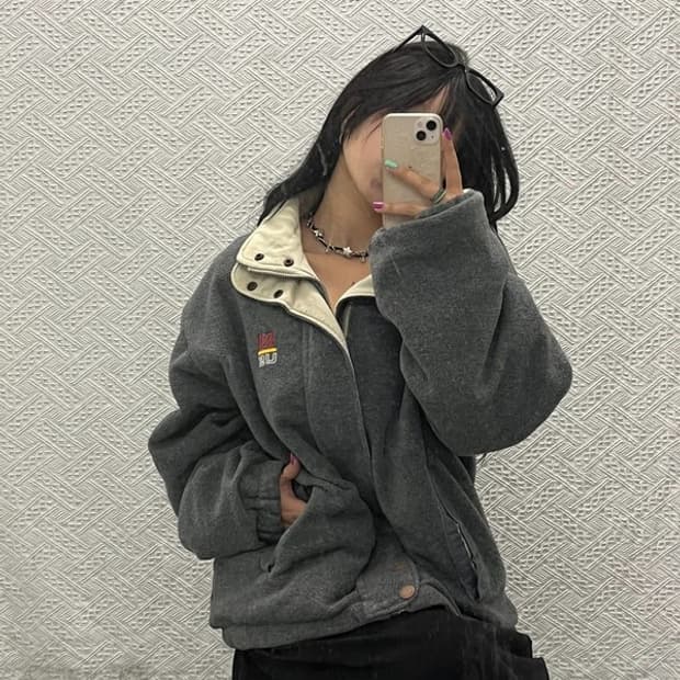 노티카 올드스쿨 빈티지 오버핏 리버시블 양면 자켓 XL C06640