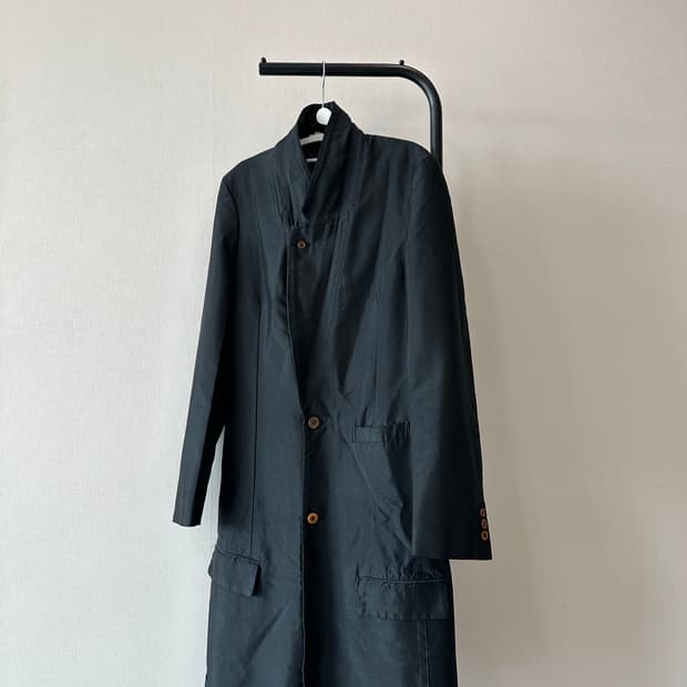 꼼데가르송 옴므 플러스 2019 폴리 롱 코트