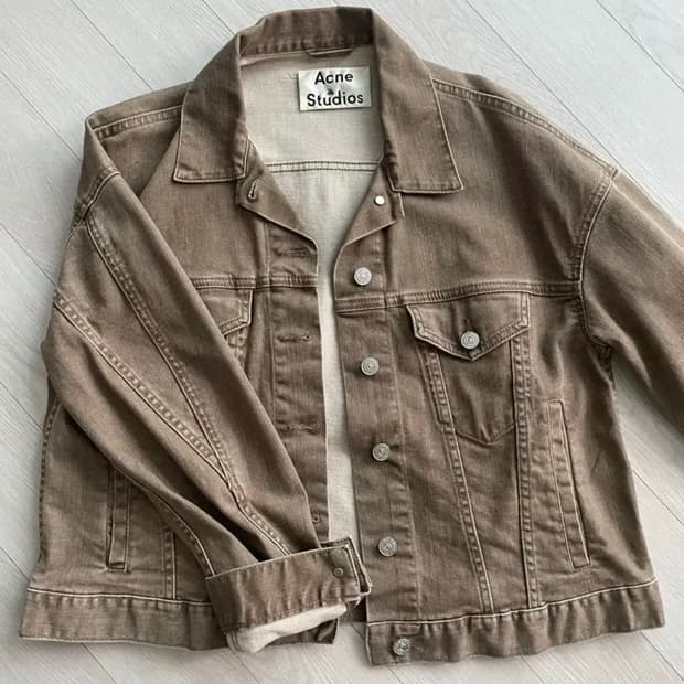 아크네 스튜디오 워싱 청자켓 proxy beige