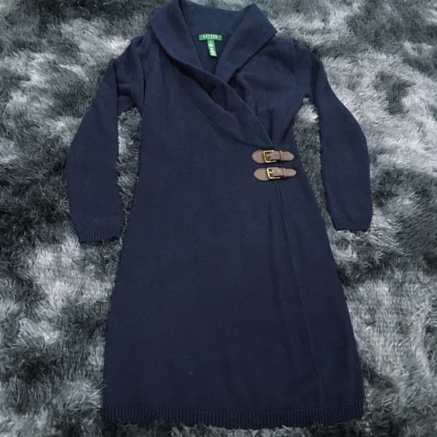 투티/0172 랄프로렌 벨트 드레스 네이비