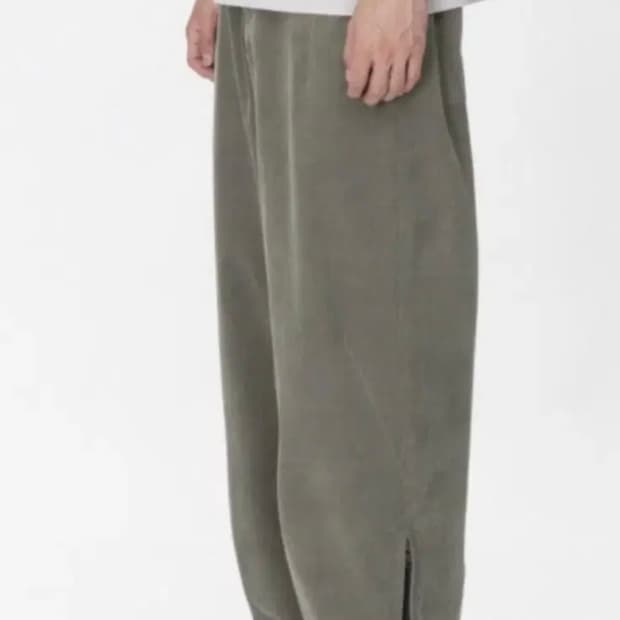 폴리테루 하나비팬츠 올리브 그레이