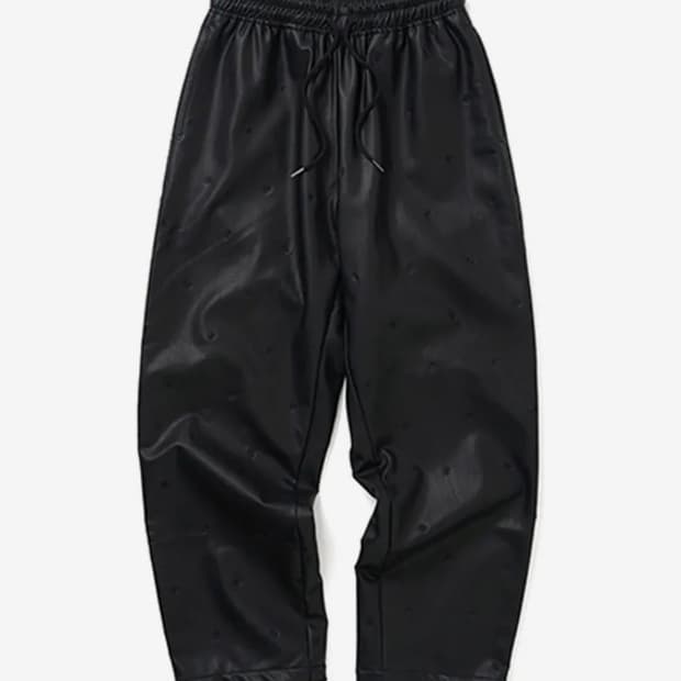 위캔더스 레더 팬츠 L