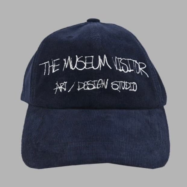 더뮤지엄비지터 코듀로이 볼캡 모자 네이비