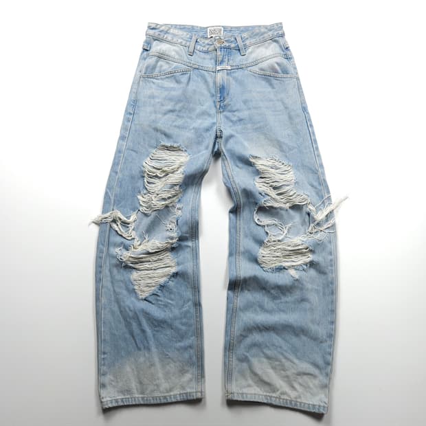 마리떼 프랑소와저버 디스트로이드 와이드 데님 팬츠 (28)
