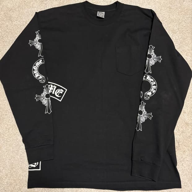 00s 올드 크롬하츠 멀티로고 롱슬리브