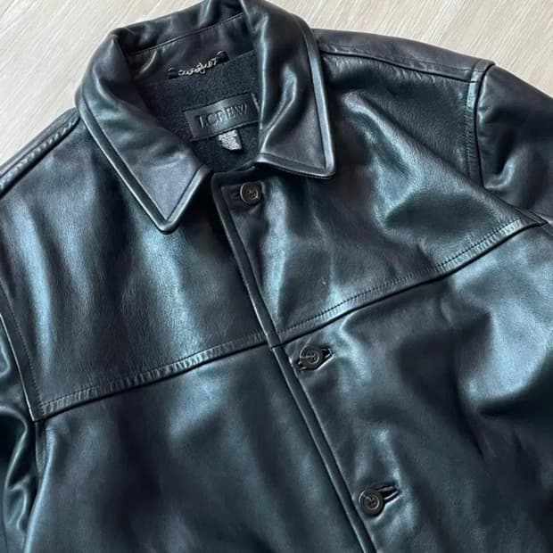 J.Crew 제이크루 레더 카코트 XL사이즈