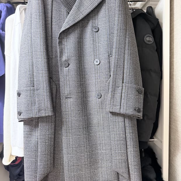 우영미 23FW 메인 체크 코트 / 44