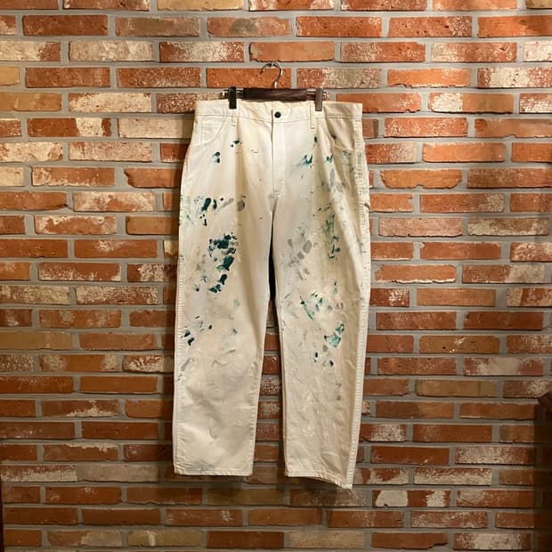 디키즈 빈티지 화이트 카펜터 페인터 팬츠