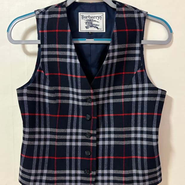 버버리 울 vest (베스트)