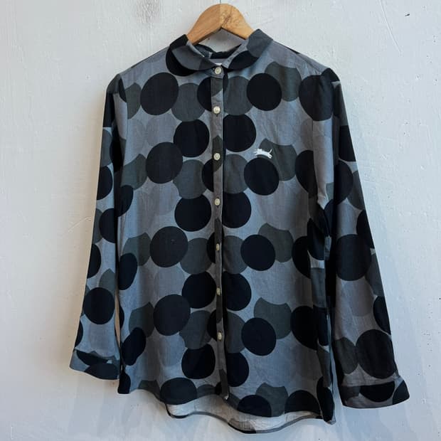 t'bis studio 도트 레이온 린넨 셔츠 Made in JAPAN