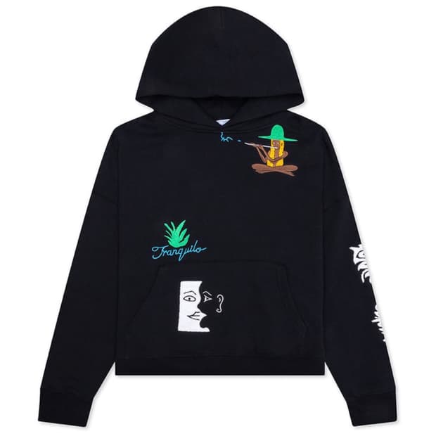 JUNGLES JUNGLES 자수 후드 (블랙)