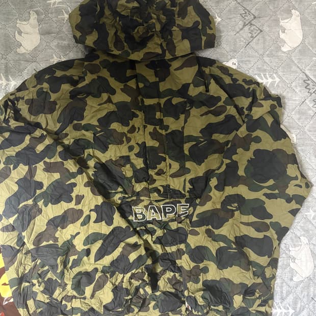 베이프 25ss 크링클 이펙트 아노락