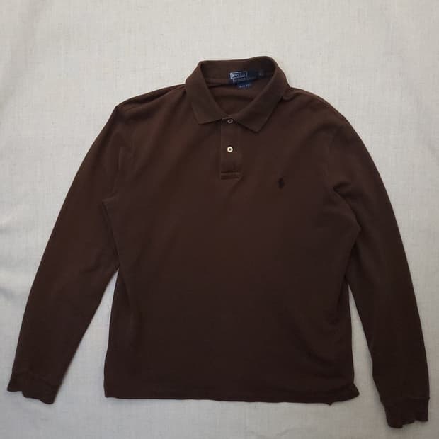 폴로 랄프로렌 긴팔 카라티 브라운 XL