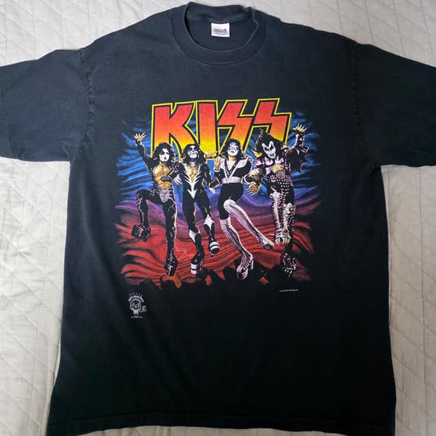 [XL] 90s KISS 키스 20주년 디스트로이어 빈티지 밴드티