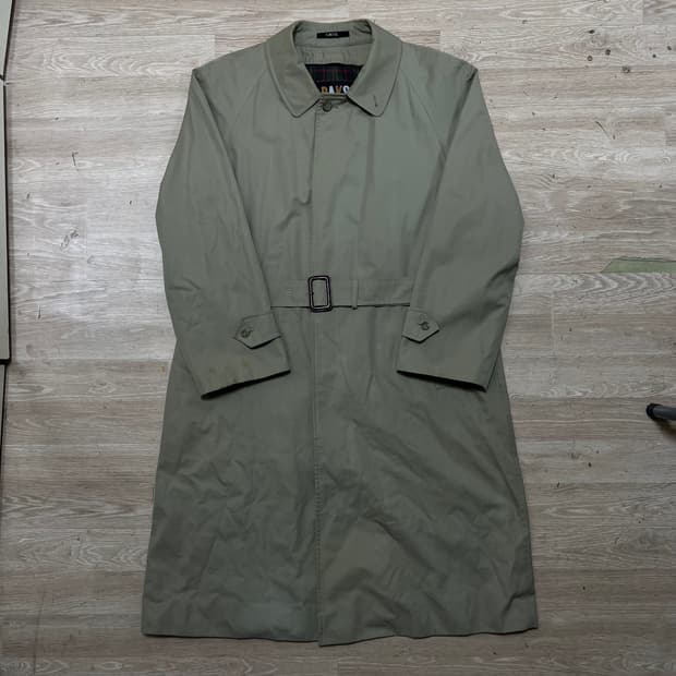 닥스 벨티드 싱글 롱 트렌치 맥코트 [카키브라운] 94-79-170