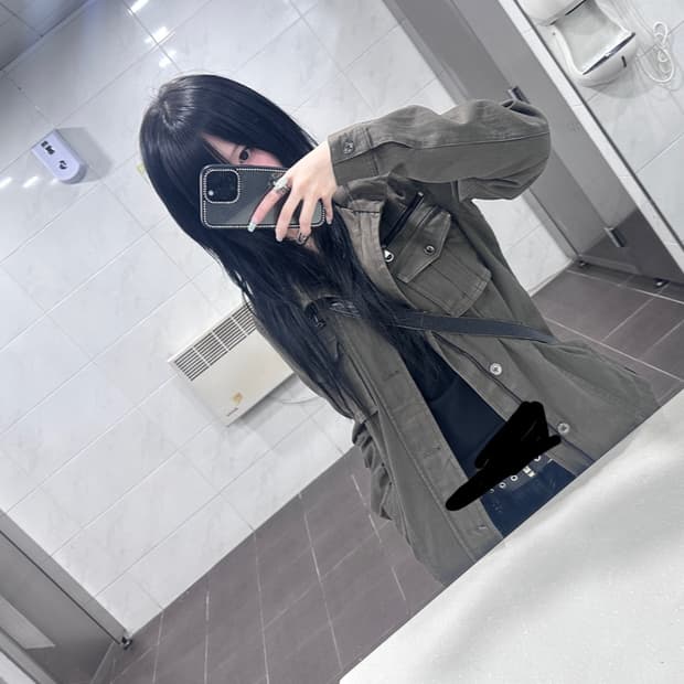 일본빈티지 큐빈티지 디테일 카키 야상자켓 그런지 와투케 오네갸루