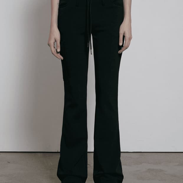 보헤미안서울 로고 밴드 져지 부츠컷 팬츠