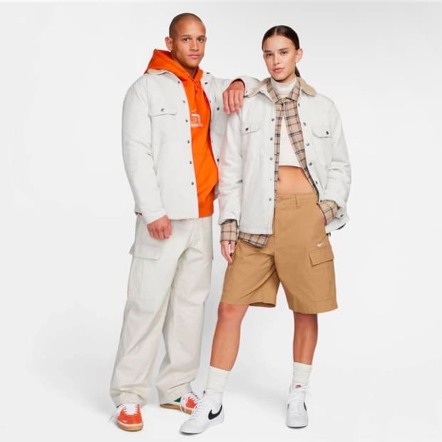 나이키 코리아 정품 국내매장판 남녀공용 NIKE SB 퍼 우븐 트윌 자켓