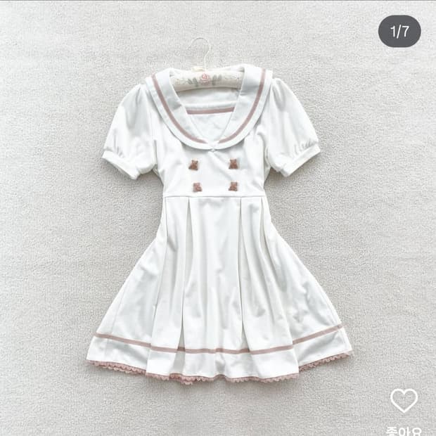 디어리 러블리 세일러 곰돌이 원피스🧸🤍