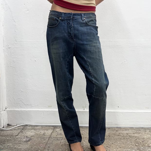 닐바렛 커브드 패널 데님 팬츠