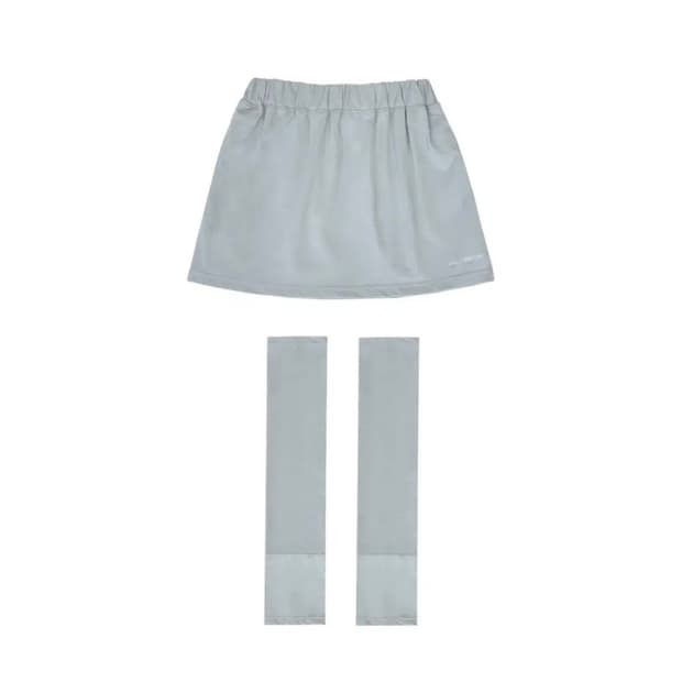 지초이컴포트 25-002 치마/레그워머(스카이그레이)