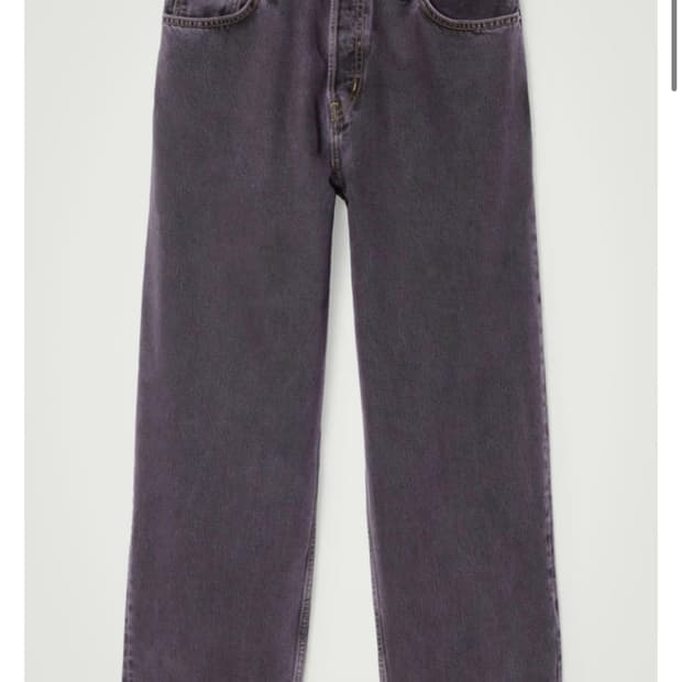 새상품 COS 코스 dome 스트레이트 진 퍼플 32