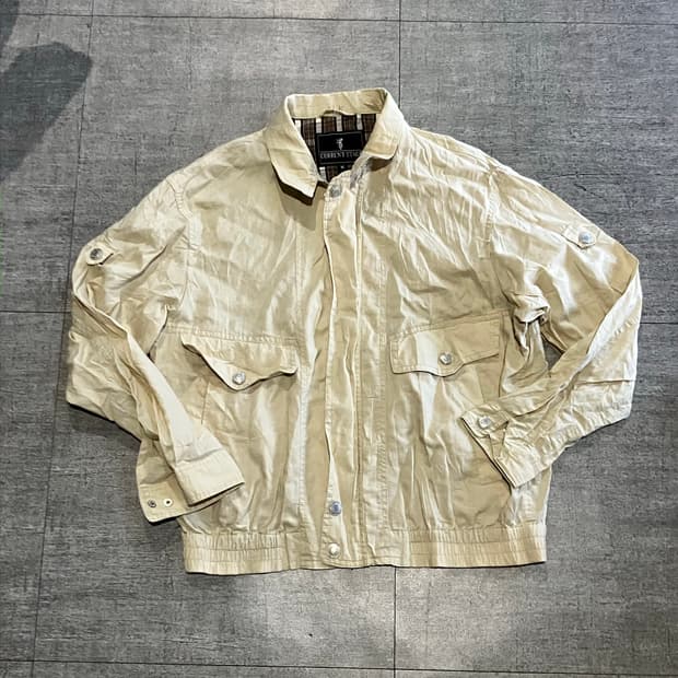 일본빈티지 Currentstage 올드스쿨아메카지 견장사파리 봄버자켓