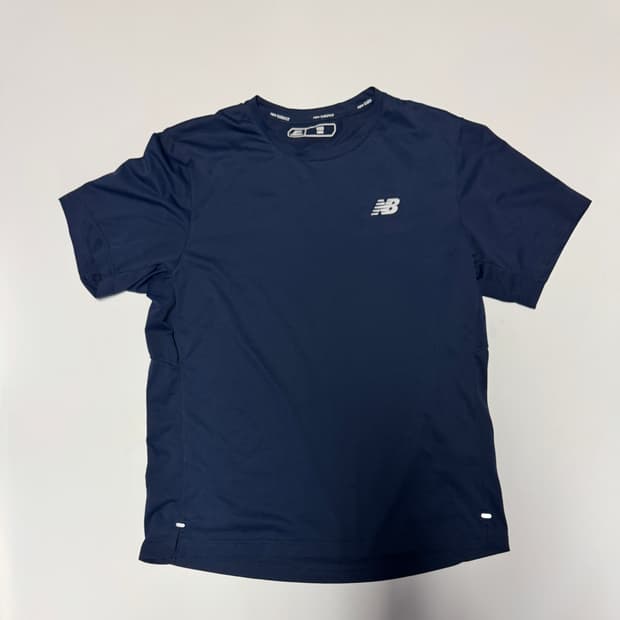 공용!! 뉴발란스 기능성 로고 프린팅 반팔 티셔츠 네이비 M