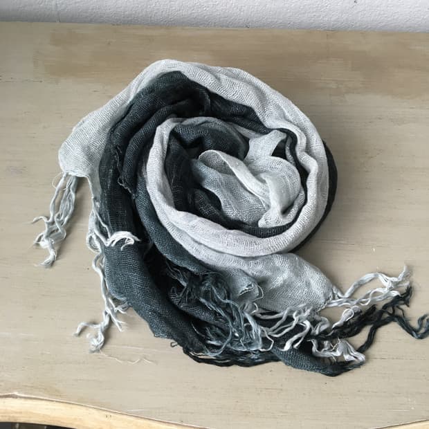 dyed pattern scarf