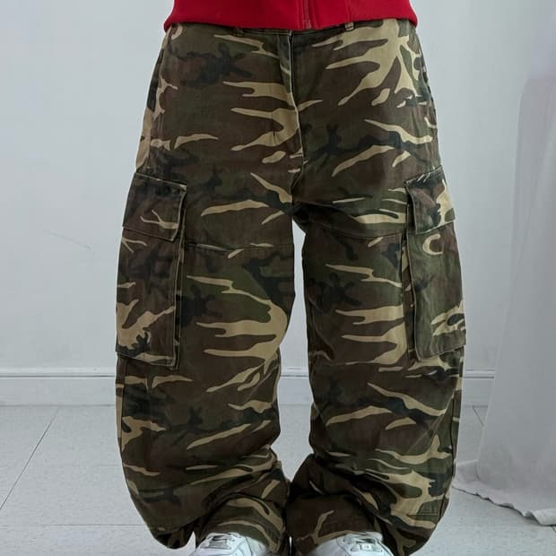 위캔더스 카모 카고팬츠