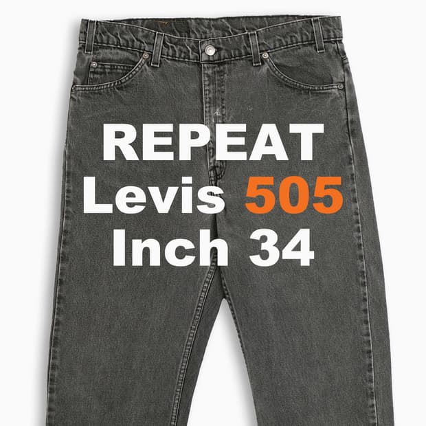 리바이스 505 오렌지탭 흑청 블랙진 90sUSA  OR50536181