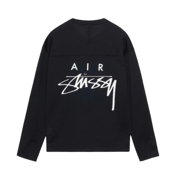 나이키 x 스투시 롱슬리브 탑 블랙 M