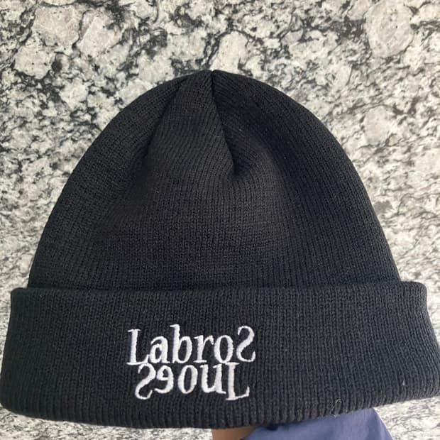 라브로스 서울 로고 비니 블랙