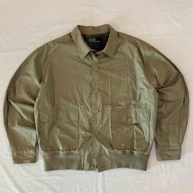 90s 폴로 랄프로렌 A-2 풀라이트 라이닝 봄버자켓