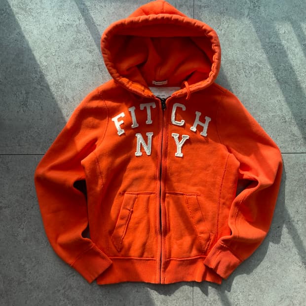 아베크롬비 오랜지 후드집업