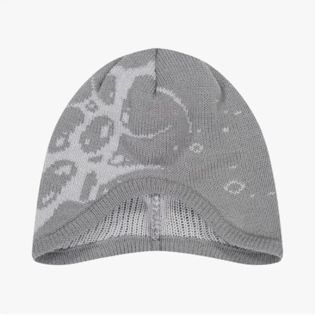 [os] 산산기어 스파이크 이어 플랩 비니 그레이