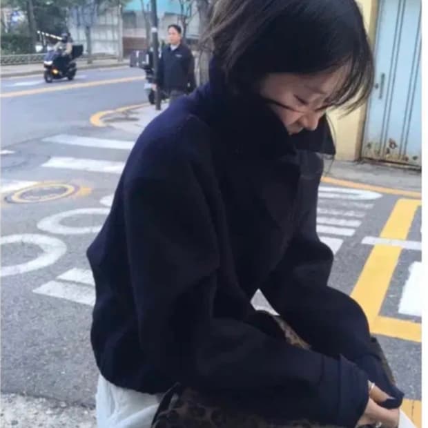 이도씨 블루종 울자켓 handmade merino wool